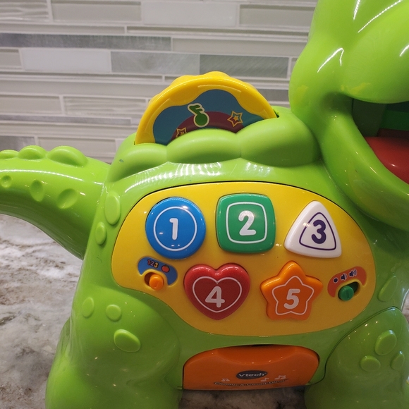 VTech Chomp and Count Dino, Green Dinasaur - Picture 3 of 9